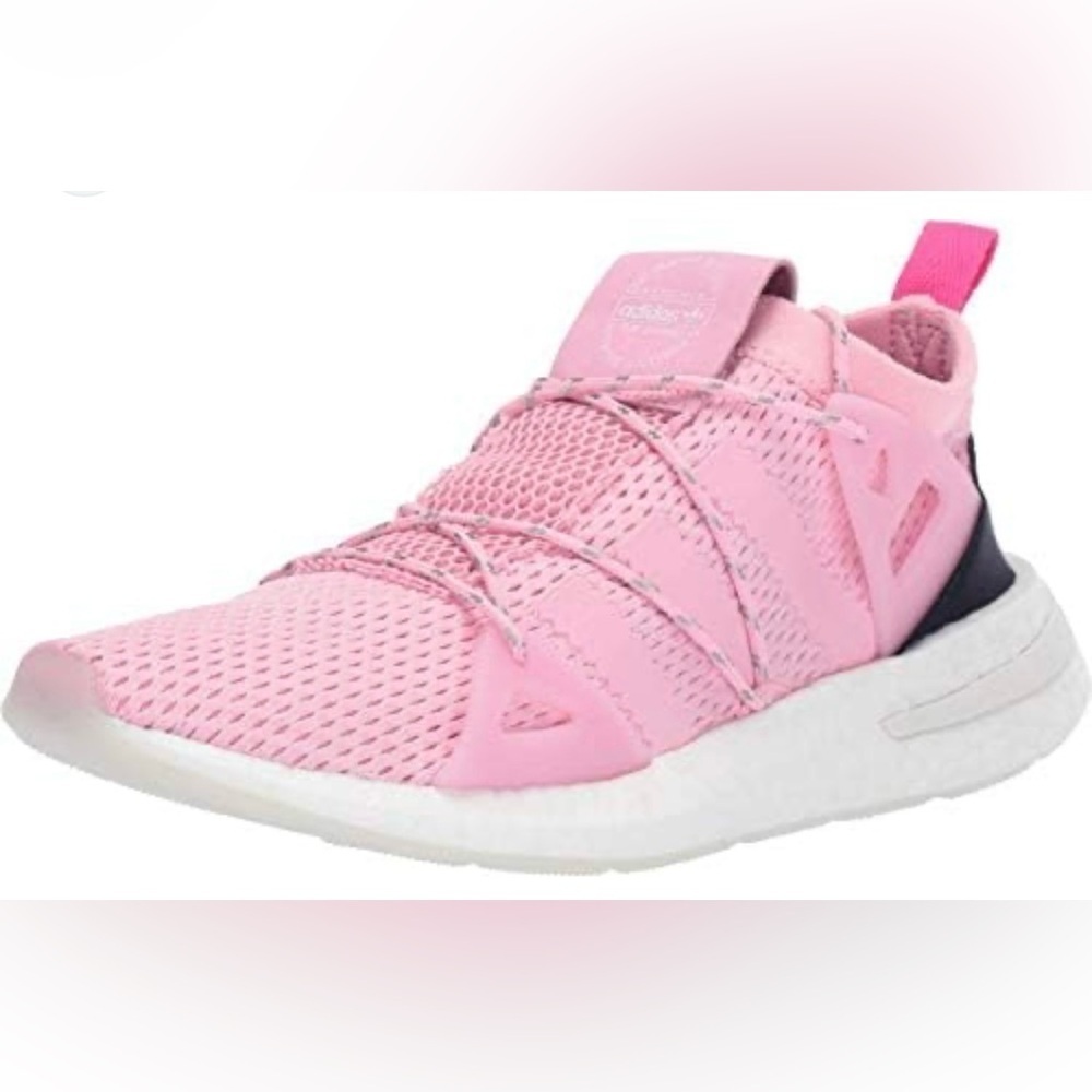 adidas Pink and Navy Women's Sneakers - Picture 7 of 15